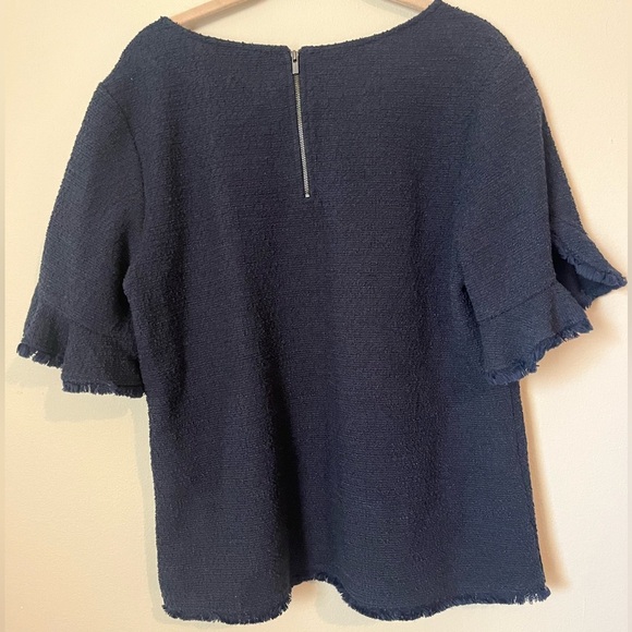 Banana Republic Boucle Knit Top in Navy - Picture 6 of 8